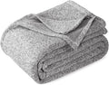 KAWAHOME Summer Sweatshirt King Size Blanket for Bed Lightweight Soft Thin | Breathable Jersey Blankets for Hot Sleepers in Air-Conditioned Room, Home Decor Holiday Gift, 108 X 90 Inches, Heather Grey