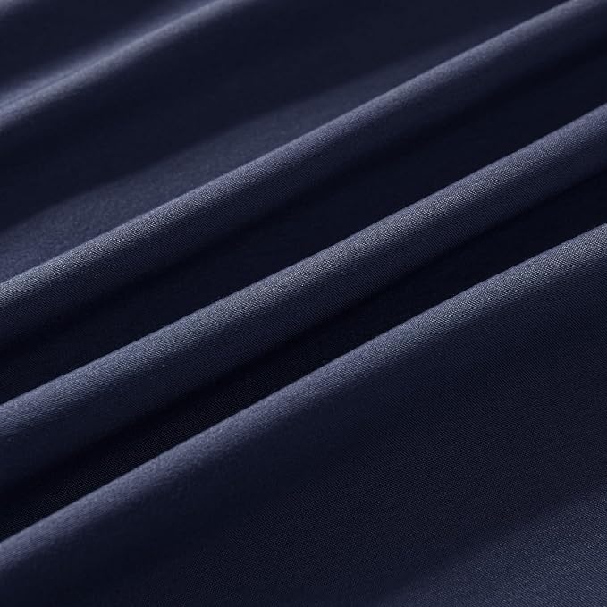 Bed Skirt Twin Size Ruffled Bed Skirts with Split Corners | 18 Inch Drop Dust Ruffle Bed Skirt with Platform, Blue