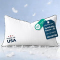Phantoscope Synthetic Down Pillow Insert - 12x20 Down Alternative, Ultra Soft Large Rectangle Throw Pillow with 100% Cotton for Couch Sham, Bed Sleeping (White, Set of 1) Made in USA