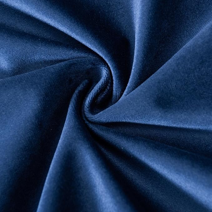 JUSPURBET Decorative Velvet Throw Pillow Covers 20x20 Set of 2,Navy Blue