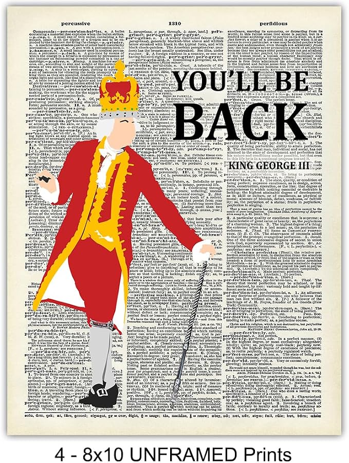 Wall Art - Musical Merchandise - King George Poster Print Home Decor - Awesome Wow - Poster -Gifts - Lyrics - 8x10 Unframed