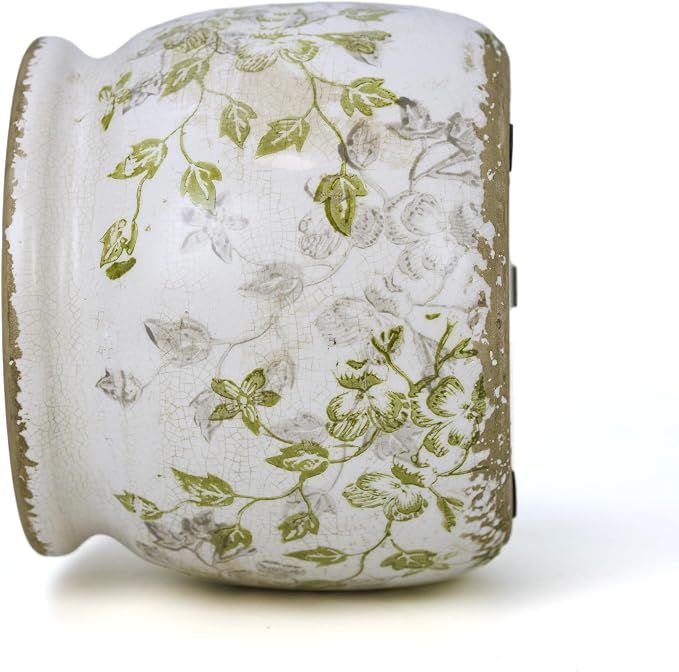 Dosayes Vintage Plant Pot,6.29 inch Ceramic Flower Pot with Drainage