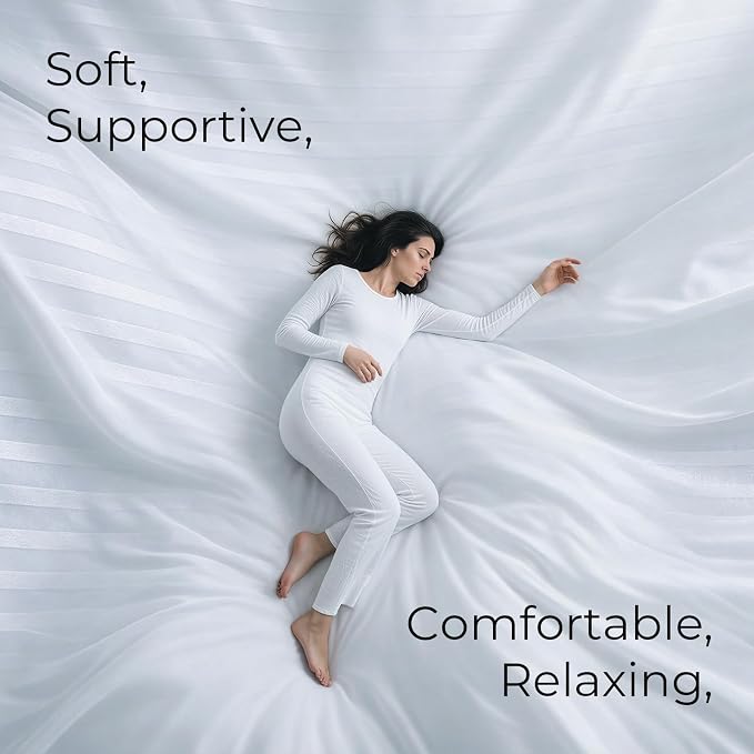 Phantoscope Synthetic Down Pillow Insert - 18x18 Down Alternative, Ultra Soft Large Square Throw Pillow with 100% Cotton for Couch Sham, Bed Sleeping (White, Set of 2) Made in USA