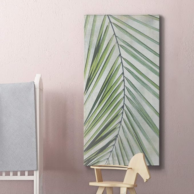 Renditions Gallery Canvas Nature Wall Art Home Paintings & Prints Elegant Twisted Palm Modern Romantic Botanical Wall Hanging Decorations for Bedroom Office Kitchen Artwork - 12"x24" LT43