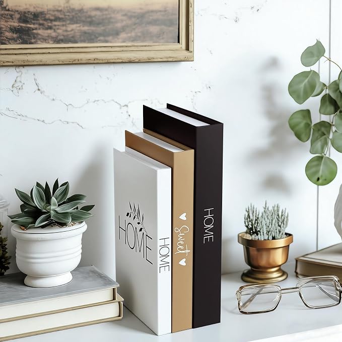 Thyle Modern Decorative Faux Books Kit, Paper Coffee Table Decor