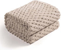 Excervent Hexagon Jacquard Throw Blanket for Kids, 40x50 Inches, Camel | Decorative Fuzzy Flannel Fleece Throw Blanket for Sofa, Super Soft Cozy Gifts for Kids & Pets, Suitable for All Seasons
