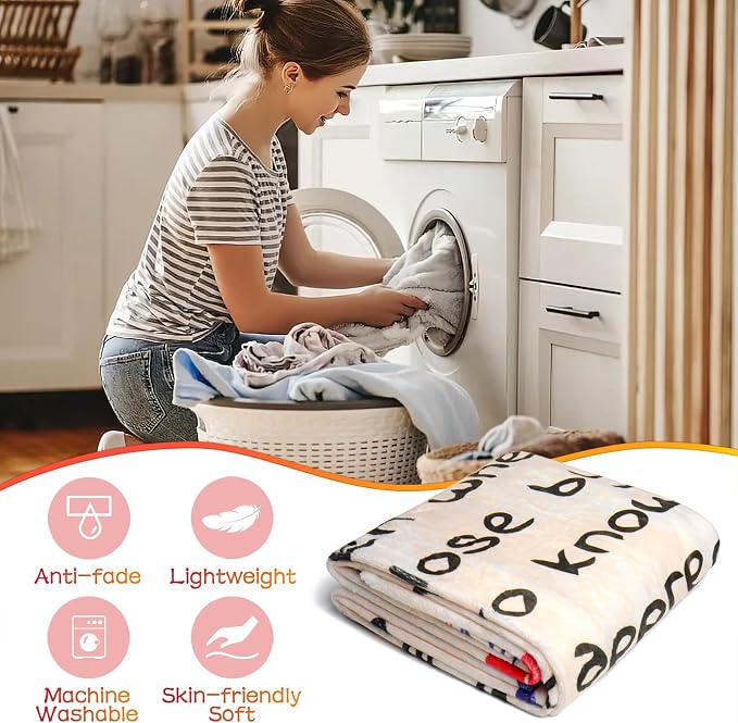 TURMTF Best Aunt Gifts for Mothers Day Birthday, Unique Birthday Gift Warm-Hearted Blessing Thank You Aunt Throw Blanket