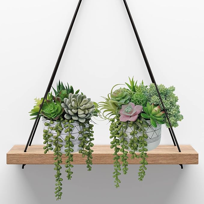 Winlyn 22 Pcs Bulk Artificial Succulents Plants Unpotted Small Aloe Hanging String of Pearls Cactus Green Fake Succulents for Succulent Garden Arrangement Centerpiece Wall Indoor Outdoor Home Decor