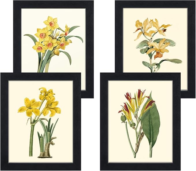 Q.Hou 8x10 Picture Frame Black Photo Frames Packs 4 with High Difinition Glass for Tabletop or Wall Decor (QH-PF8X10-BK)