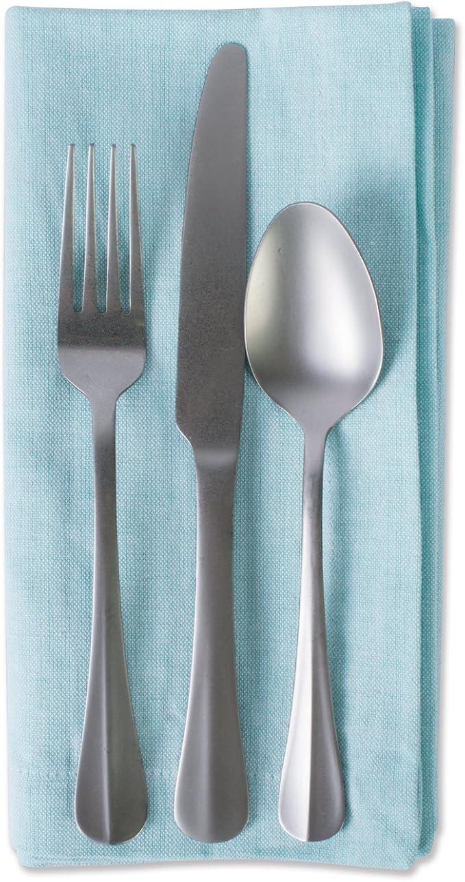 DII Chambray Kitchen, Tabletop Collection, Aqua, Napkin Set