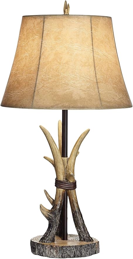 Boone 27 1/2" Tall Table Lamps Set of 2 Antler with USB Charging Port