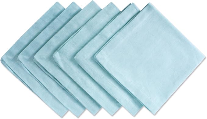 DII Chambray Kitchen, Tabletop Collection, Aqua, Napkin Set