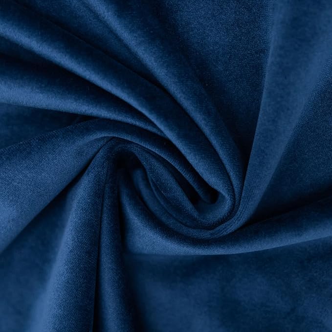 Decorative Velvet Throw Pillow Covers for Couch Sofa Bedroom,Soft Solid Cushion Covers Set of 2,14x14 inch,Navy Blue