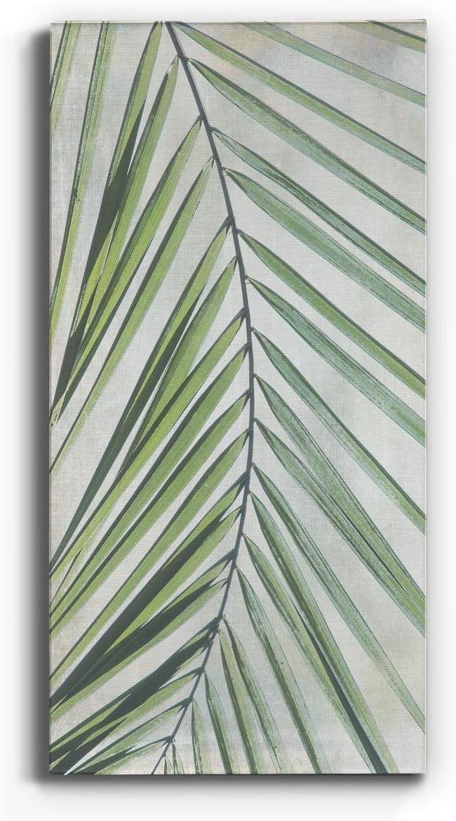 Renditions Gallery Canvas Nature Wall Art Home Paintings & Prints Elegant Twisted Palm Modern Romantic Botanical Wall Hanging Decorations for Bedroom Office Kitchen Artwork - 12"x24" LT43
