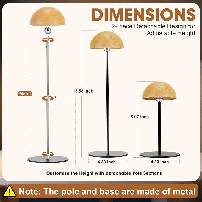 Cordless Rechargeable Table Lamps, Dimmable Touch, Type-C, 4 Pack