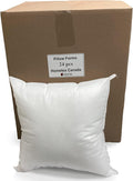 Hometex Throw Pillow Insert 17" x 17" Polyester Filled Standard Cover (24 Pack Wholesale)