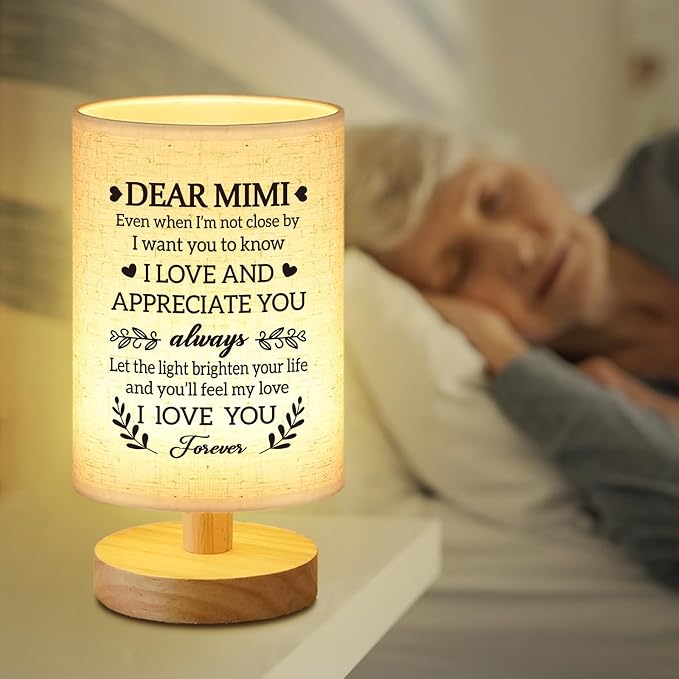 Mimi Gifts from Grandkids, Fabric Bedside Table Lamp Presents