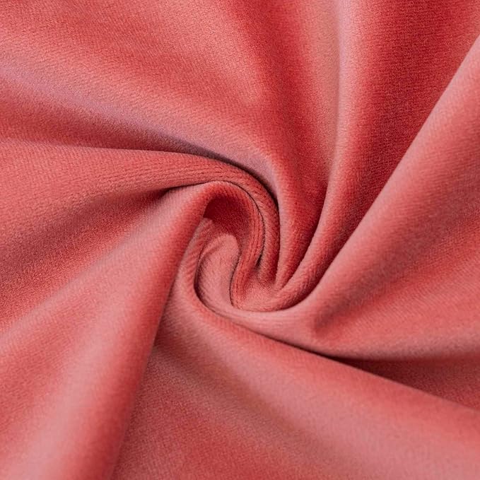 JUSPURBET 28x28 Euro Velvet Throw Pillow Covers Set of 2,Coral