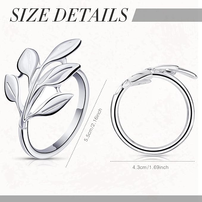 Hotop Set of 200 Fall Leaf Napkin Ring Silver Metal Holders for Table Decor | Elegant Leaf Shape Holders Bulk, Fall Festive Vintage Thanksgiving Christmas Wedding Bridal Dinner Table Party Decor Favors