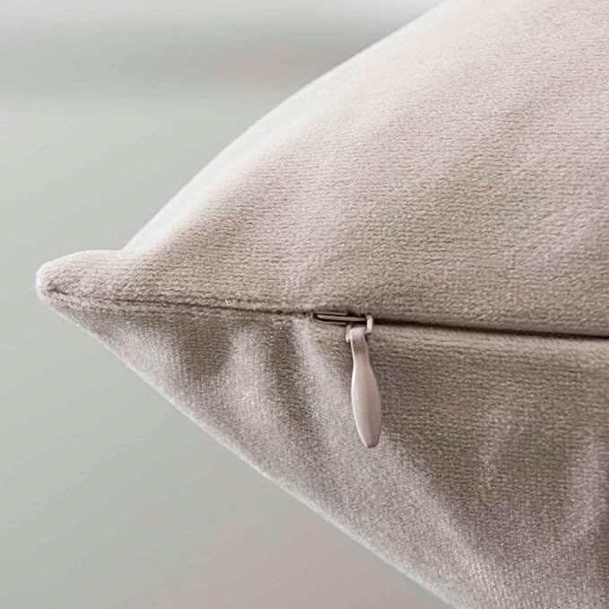 16x16 Velvet Throw Pillow Covers Set of 2 for Couch Sofa Bed,Cloud