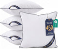 Utopia Bedding 16x16 Throw Pillow Inserts, Decorative Pillows, Pack of 4 | Piping Throw Pillows, Plush & Supportive, Aesthetic Cushion Sham Stuffer for Sofa, Office, Couch & Bed, Set of 4, White