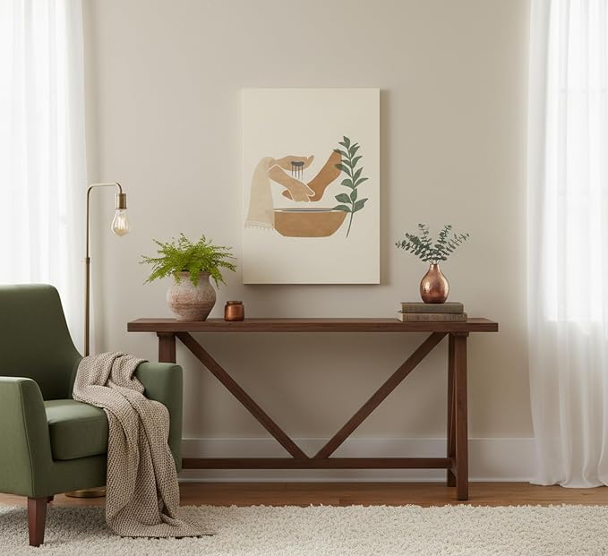 Christian Jesus Canvas Wall Art for Bedroom Living Room Bathroom Home Decor | Boho Religious Bible Story Jesus Washed The Feet Of His Disciples Picture Wall Decor Poster Painting Print
