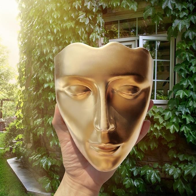 Face Vase,Ceramic Female Form Face Vase,Modern Wall Hanging Plant Pot with Drainage for Home Centerpieces, Office Outdoor Hanging Decor