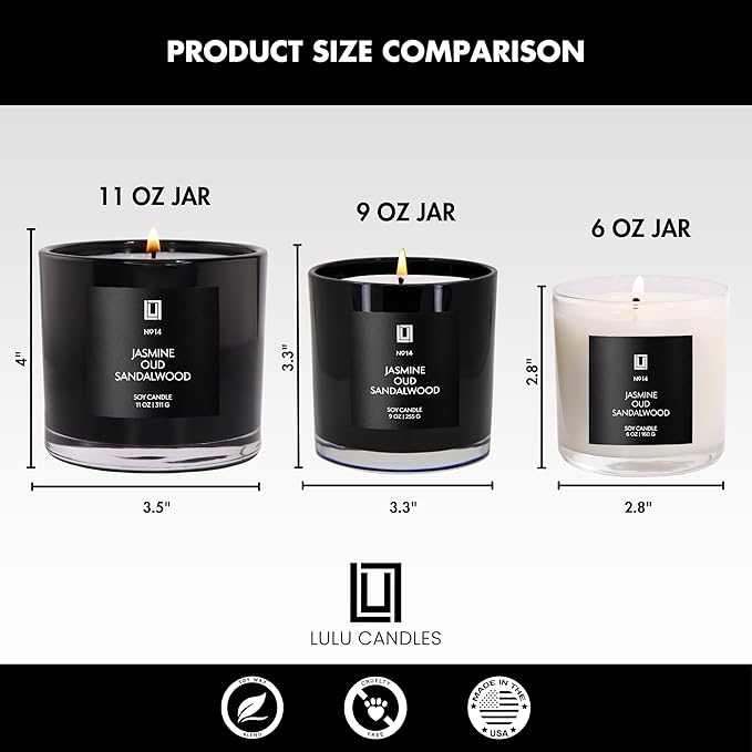 Lulu Candles | Island Coconut | Luxury Scented Soy Jar Candle | Hand Poured in The USA | Highly Scented & Long Lasting (9 Oz.)