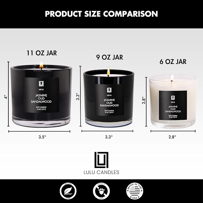 Lulu Candles | Buttercream Vanilla Cupcake | Luxury Scented Soy Jar Candle | Hand Poured in The USA | Highly Scented & Long Lasting (9 Oz.)