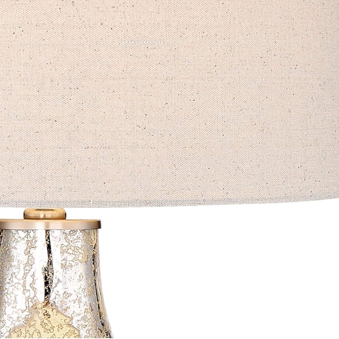 Waylon 28" Tall 3-Way Table Lamp Silver Mercury Glass Table Top Dimmer