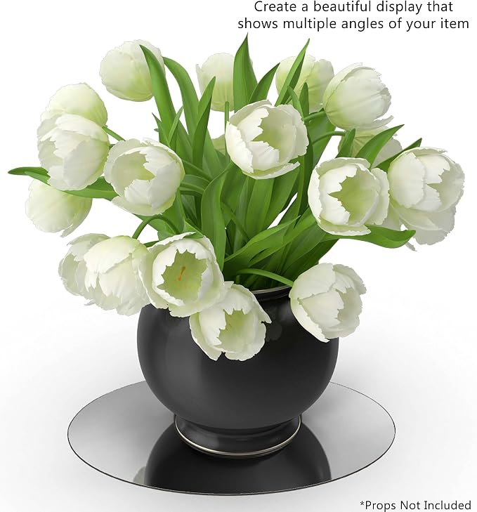 Marketing Holders Acrylic Mirror Round 21 Inch Reflective Circle Tiles DIY Crafts Boats RV Campers Lightweight Durable Ideal for Home Architectural Design Kids Rooms Vanity Gyms