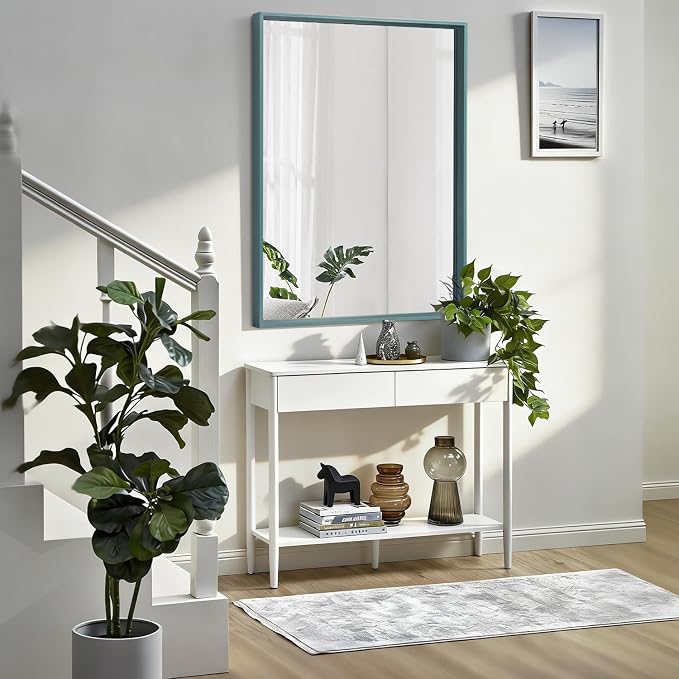 AAZZKANG Metal Framed Mirror Large Wall Mirror 28"x20" Rectangle for Bedroom Bathroom Dresser Vanity Mirror