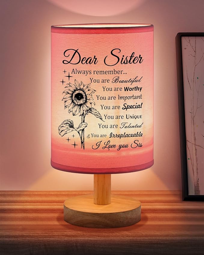 Sister Gifts Table Lamp, Sister Birthday Gifts from Sisters
