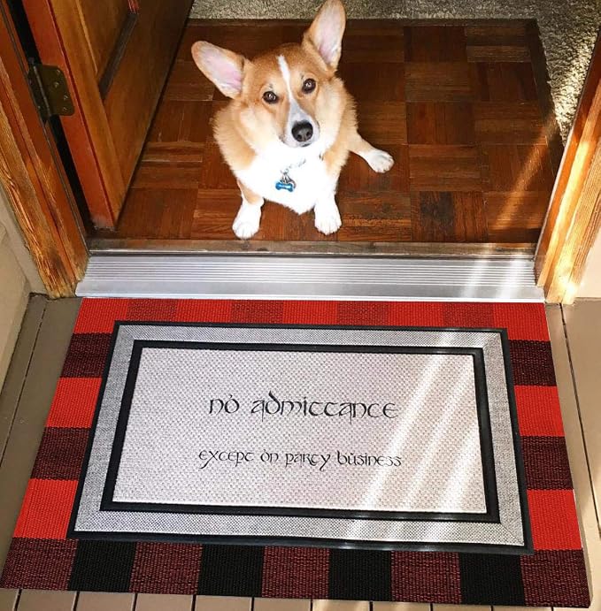 LEVINIS Cotton Red and Black Plaid Outdoor Rug 3'×2'- Machine Washable Buffalo Plaid Rug for Kitchen/Bath Room/Outdoor/Indoor Front Porch Décor