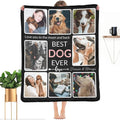 Customized Blanket with Photo, Make a Personalized Blankets with Picture Customizable Memories Souvenir Throws Blanket Gift for Best Dog Lover Ever, Forever & Always, 8 Collage Made in USA