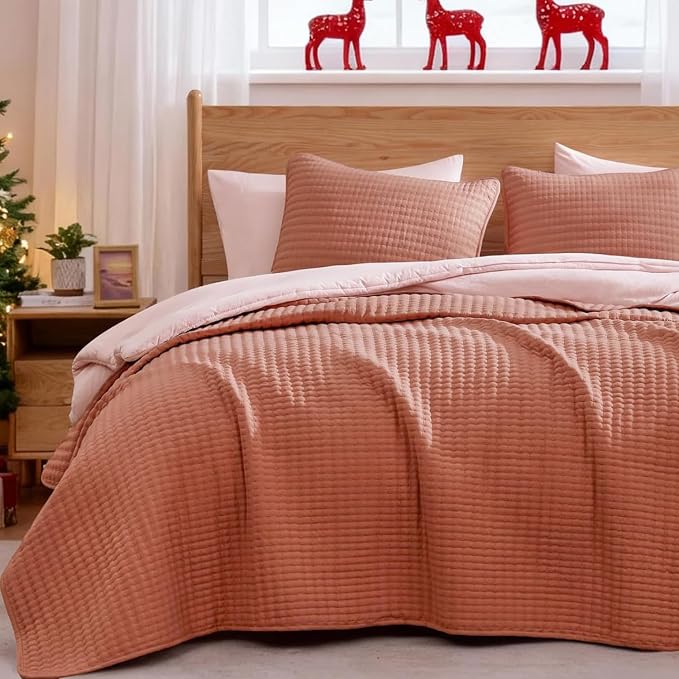 WRENSONGE Queen Quilt-Lightweight Bedspreads Queen Size Quilt Bedding Set | Soft Coverlet with 2 Pillow Shams for All Seasons, Suitable for Bed, Couch, 3 Pieces, 90"x94"