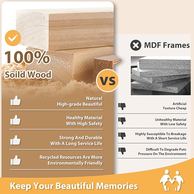 Egofine 5x7 Picture Frames Set of 4, Made of Solid Wood Covered by Plexiglass 3.5x5 and 4x6 with Mat or 5x7 without Mat, for Table Top Display and Wall Mounting Photo Frame Distressed Wood Grain