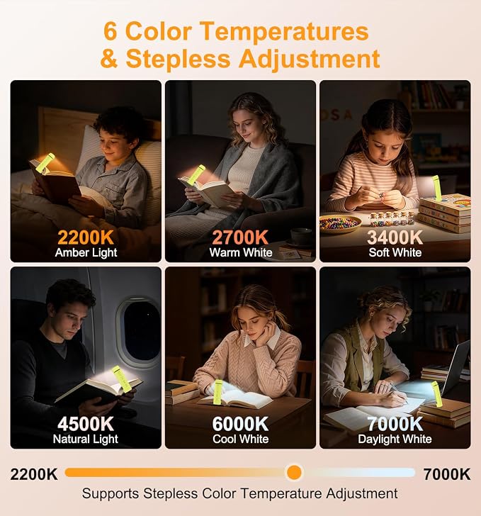 Gritin 2026 Gen 2 Rechargeable Book Light,2-in-1 Reading Light & Flashlight