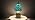 Tiffany Stained Glass Mushroom Table Lamp 12.5 Inch -Blue Fish Scale