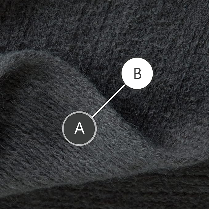NTBAY Acrylic Knit Throw Blanket, 51 x 67, Grey Striped | Lightweight Acrylic Wave-Knit Throw with 7 Inch Tassels for Sofa, Bed, Reading, Travel, and Decorative Layering