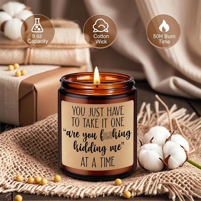 LEADO Candles, Boss Lady, Coworker Gifts for Women, Men - Bosses Day Gifts