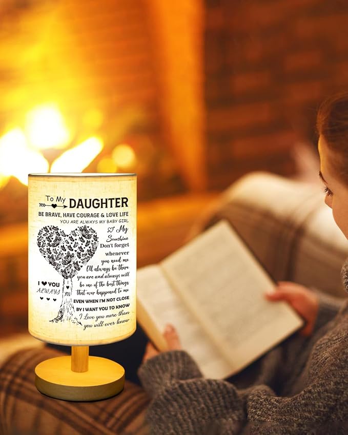 Daughter Gifts from Mom, to Daughter Table Lamp, Daughter Wedding Gifts