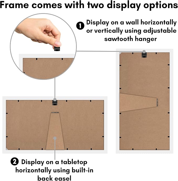 Americanflat 4x6 Collage Picture Frame - Fits 3 - Engineered Wood - White