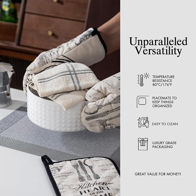 Placemats Set of 8 - Easy Clean Woven Vinyl Placemats for Dining Table, Indoor/Outdoor Place Mats, Washable PVC Table Mats （Silver Cube）