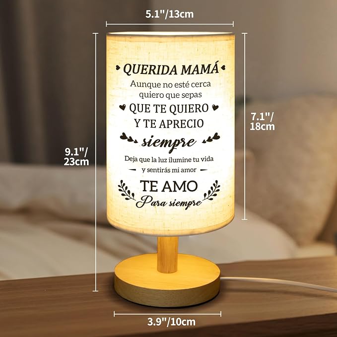 Gifts for Mom in Spanish,Regalos para Mamá Table Lamp