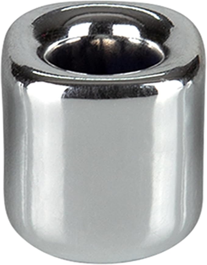 Mega Candles 5 pcs Silver 1/2 Inch Diameter Ceramic Chime Ritual Spell Candle Holders, Great for Casting Chimes, Meditation, Rituals, Spells, Vigil, Witchcraft, Wiccan Supplies