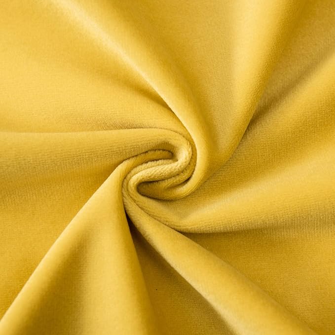 JUSPURBET 24x24 Euro Velvet Throw Pillow Covers Set of 2,Yellow