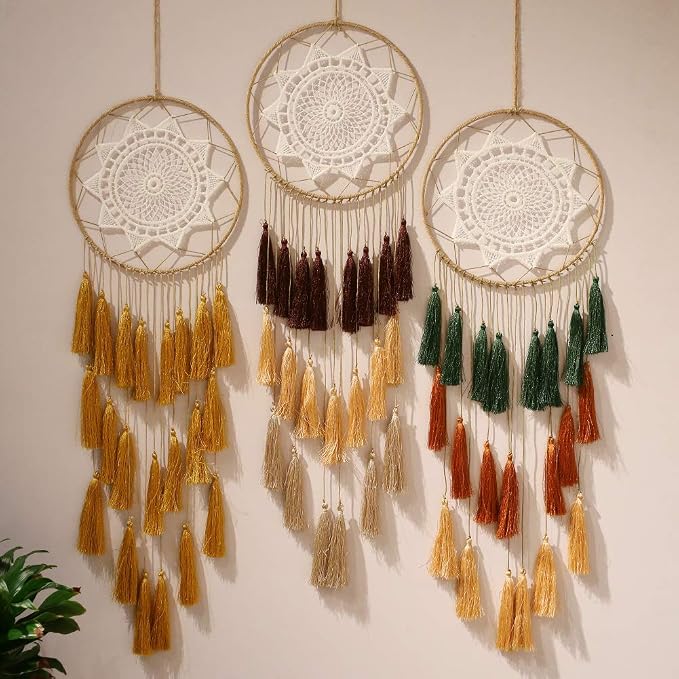 Artilady Macrame Dream Catcher Wall Hanging, Large Boho Room Decor