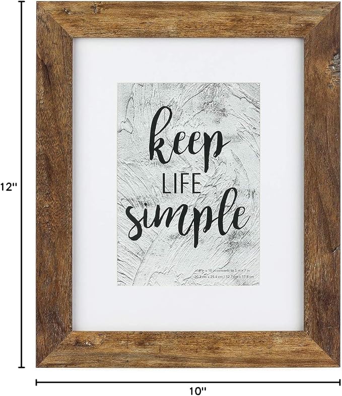 kennethan Rotten Brown 8x10 inch Picture Frame 2 Pcs Wooden frame for table and wall,for home decoration,holiday gift