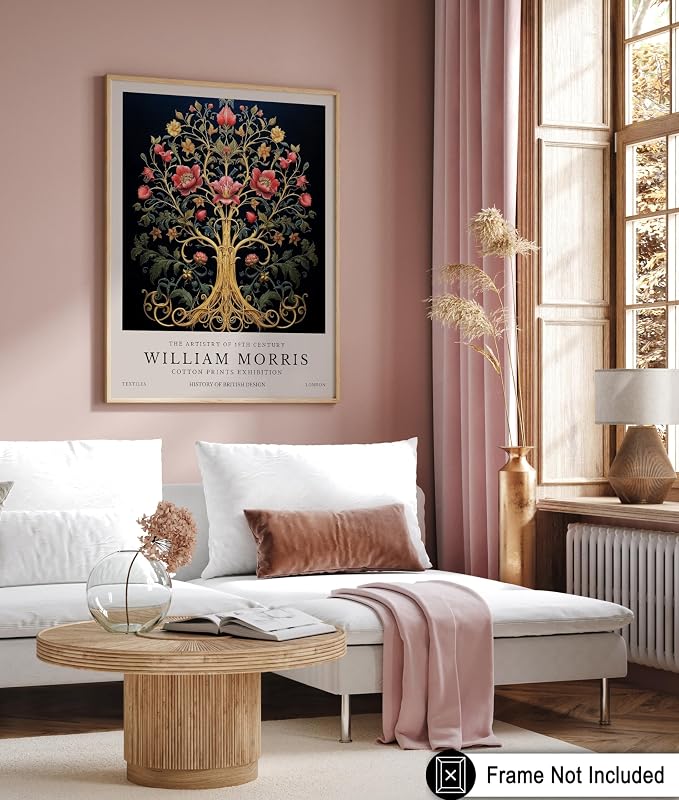 Poster Master Tree of Life Print - Flower & Tree Art - Botanical Exhibition Wall Design - Floral Illustration - Aesthetic Office or Bedroom Decor - 18x24 UNFRAMED Wall Decor
